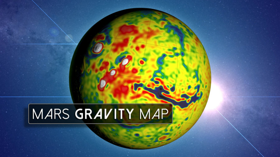 NASA has created a gravity map of Mars